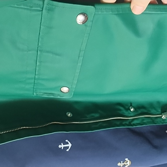 J.Crew Rain Anorak Windbreaker Hooded Hood Trench Coat Jacket  - Picture 4 of 8